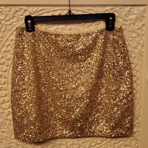 Mini sequins skirt